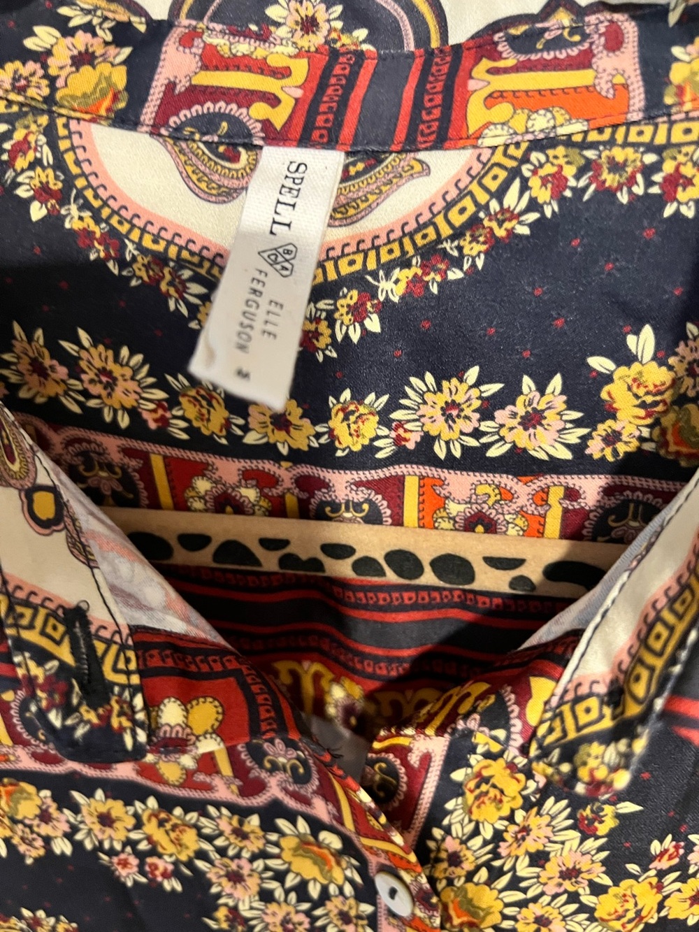 Spell x Baby Anything Rumor Shirt Dress - Sz M - Picture 6 of 11